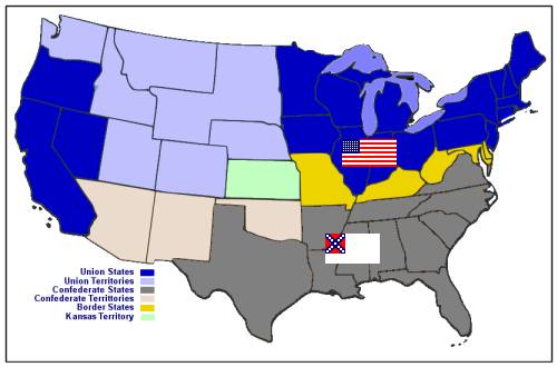 The States of the Civil War 1861-65